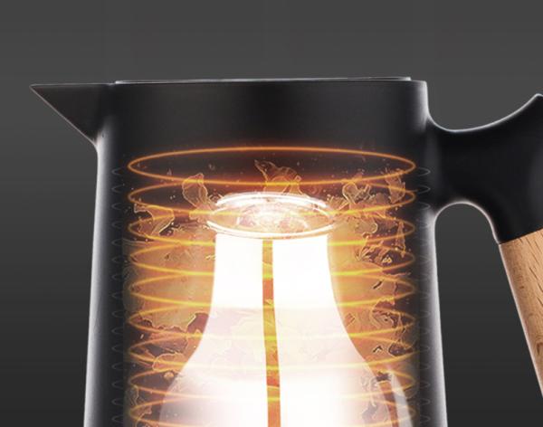 Großhandel B2B Wasserkessel Kanne mit Glaseinsatz Teekessel 1L Kaffe